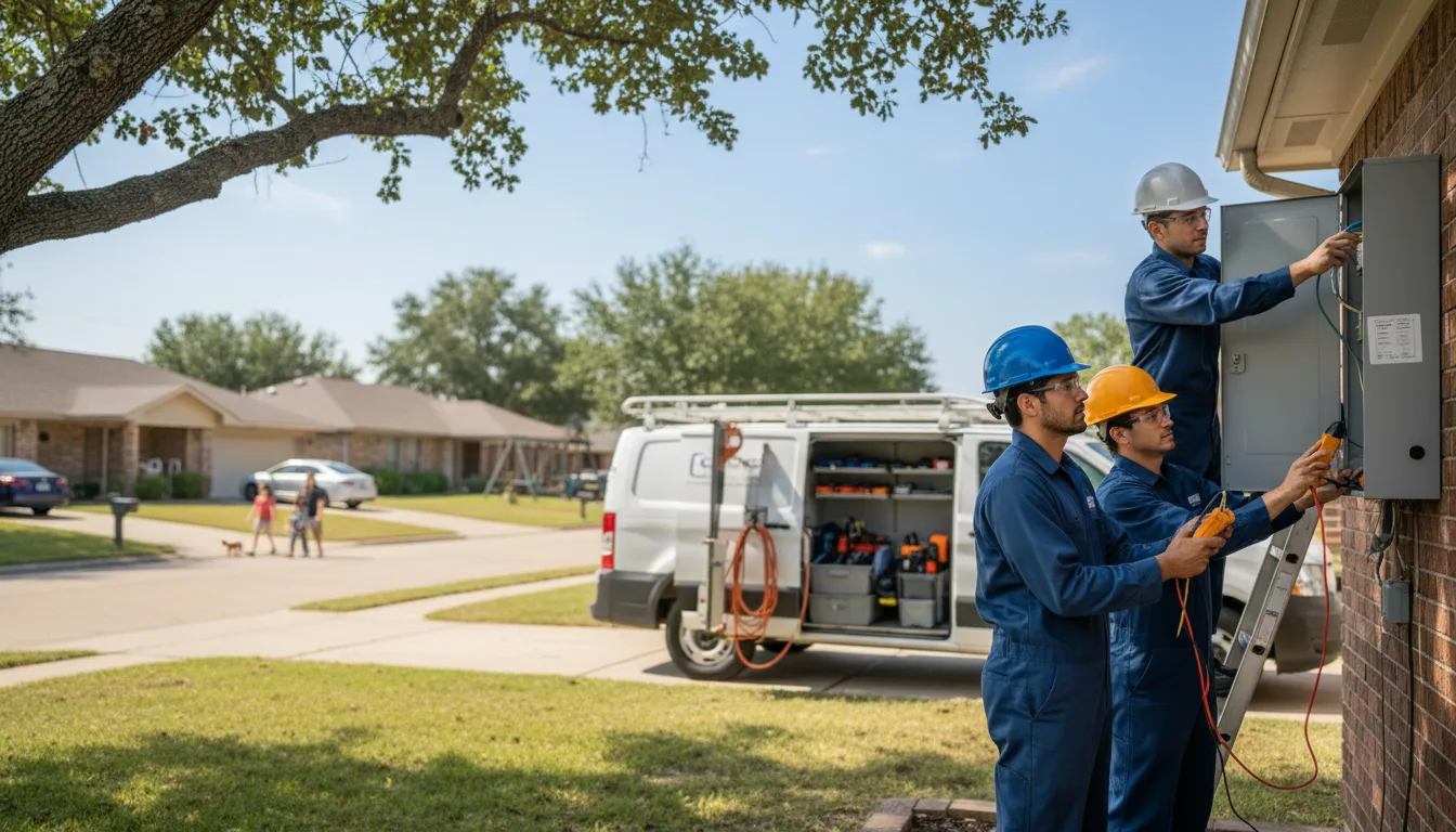 Certified electrician providing emergency electrical services in Fairfax, OK